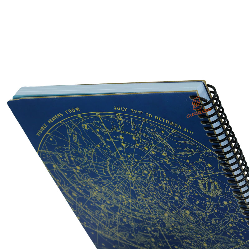 دفتر 100 برگ A4 سرمه ای طرح ستاره شناسی دات نوت (3)