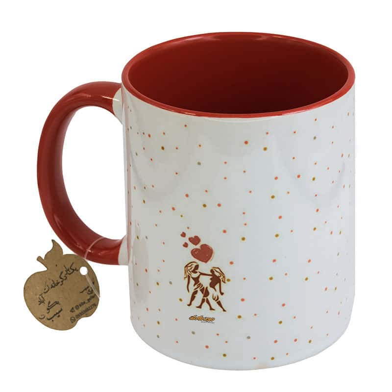 ماگ ماه تولد سفید و قرمز طرح پسر خردادی (2)