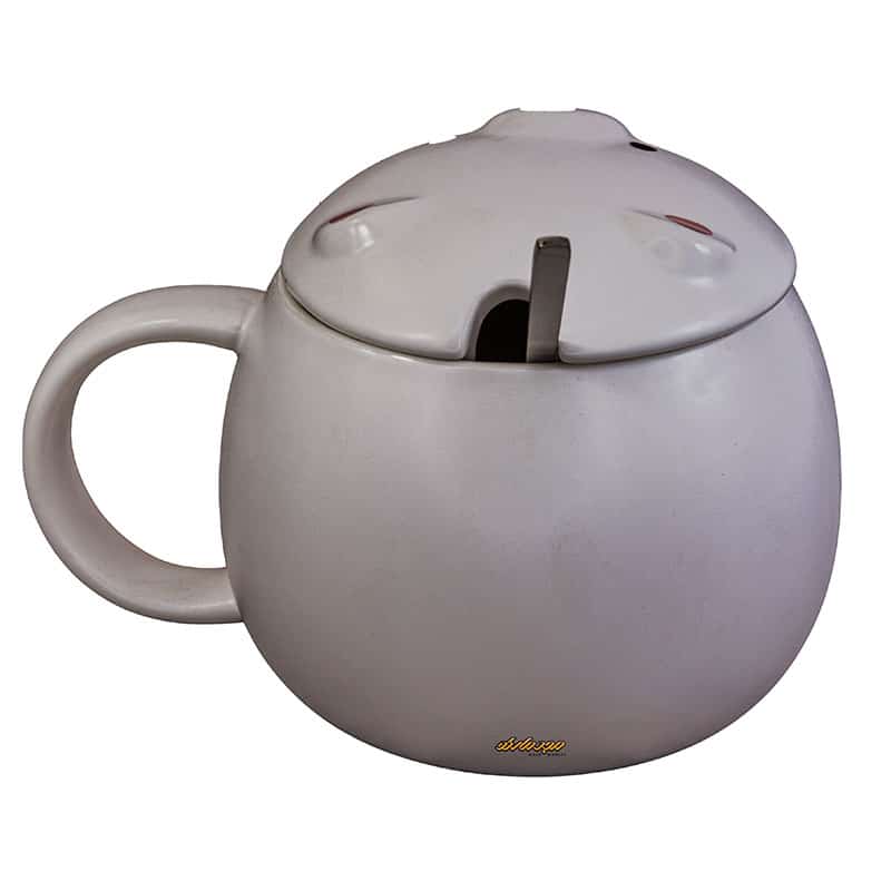 ماگ فانتزی سفید طرح برجسته پنگوئن (2)