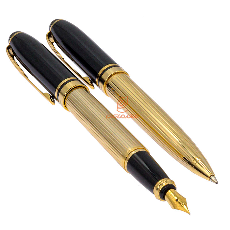 ست خودکار خودنویس نیمه مشکی طلایی یوروپن مدل FORT (27)