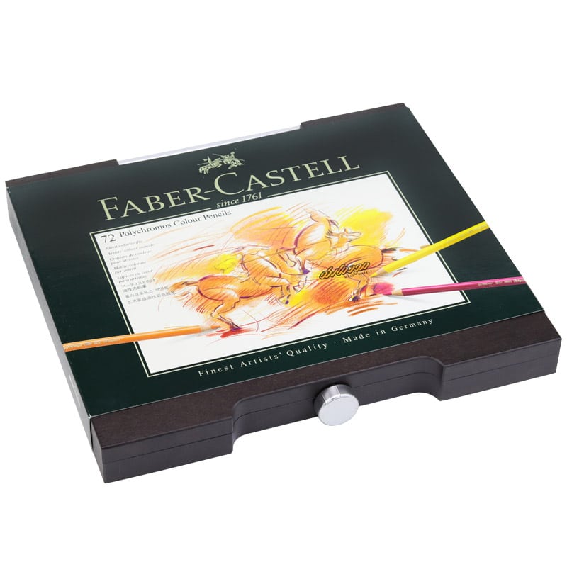 مداد رنگی 72 رنگ جعبه چوبی پلی کروموس فابر کاستل (1)