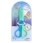 قیچی فانتزی غلاف دار سبز طرح کره زمین کیکو کد 671 (1)
