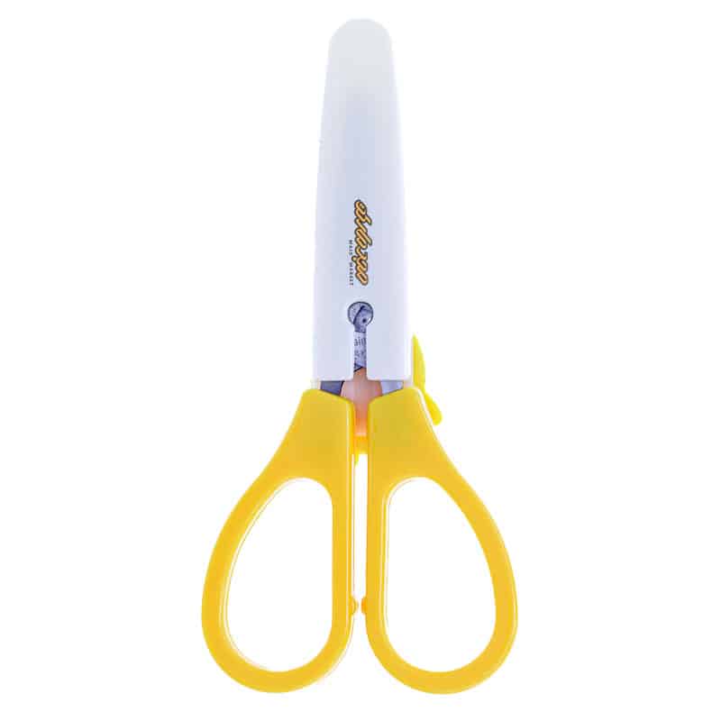 قیچی فانتزی غلاف دار زرد طرح آناناس کیکو کد 571 (3)