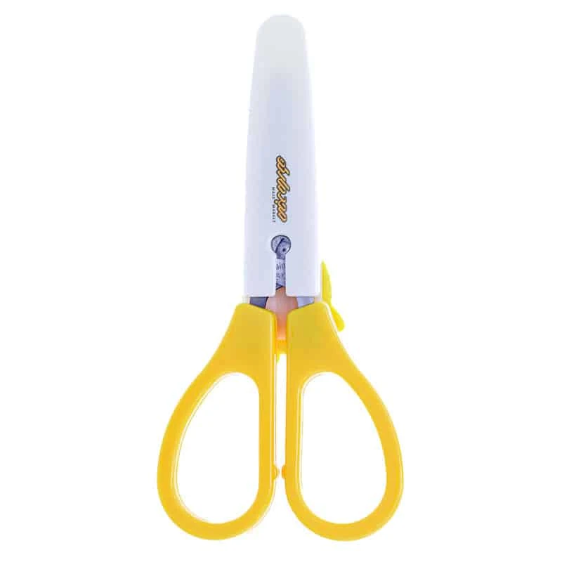 قیچی فانتزی غلاف دار زرد طرح آناناس کیکو کد 571 (3)