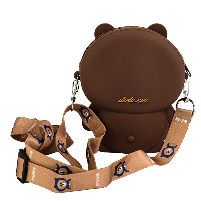 کیف سیلیکونی قهوه ای طرح خرس (2)