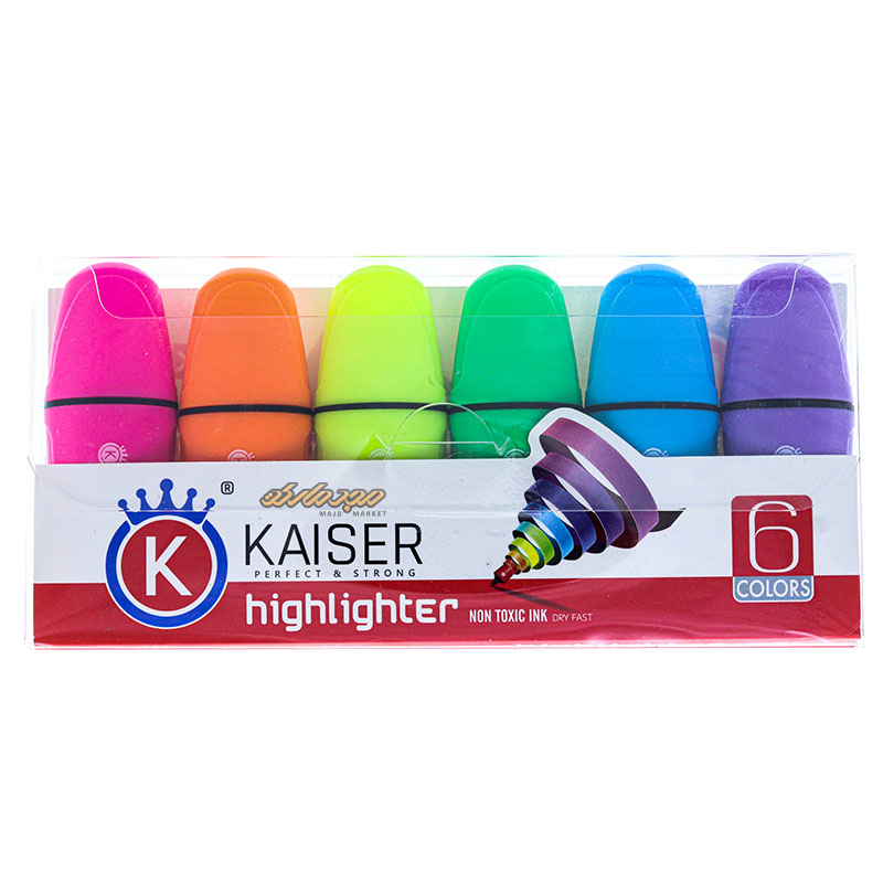 ماژیک علامت گذار مینی 6 رنگ 820 کایزر KAISER