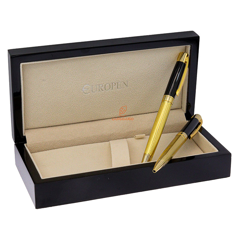 ست خودکار خودنویس طلایی مشکی یوروپن مدل CLAN