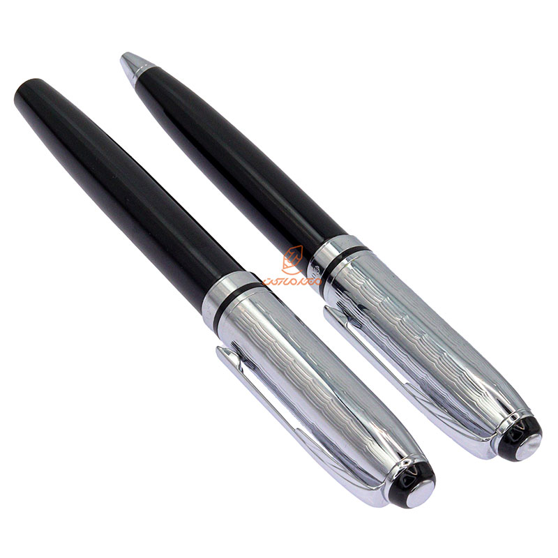 ست خودکار خودنویس نیمه مشکی استیل یوروپن مدل FORT (8)