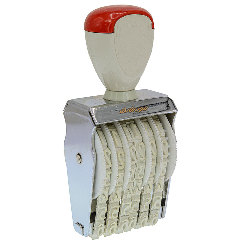 دستگاه مهر 9 میل 6 رقم لاتین طرح شاینی (4)