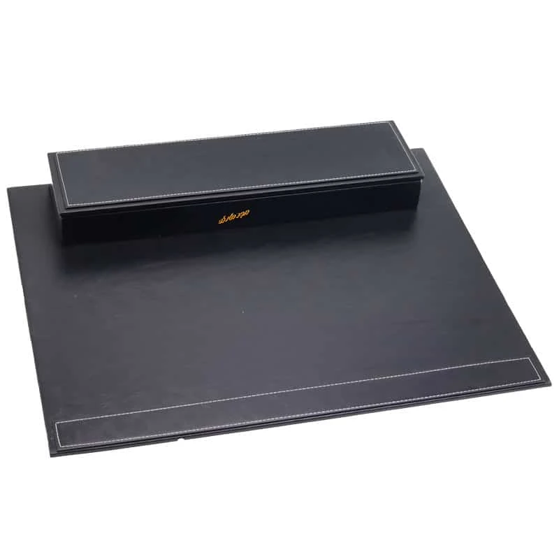 سرویس اداری رومیزی کد 5 مشکی چرم چوب (11)