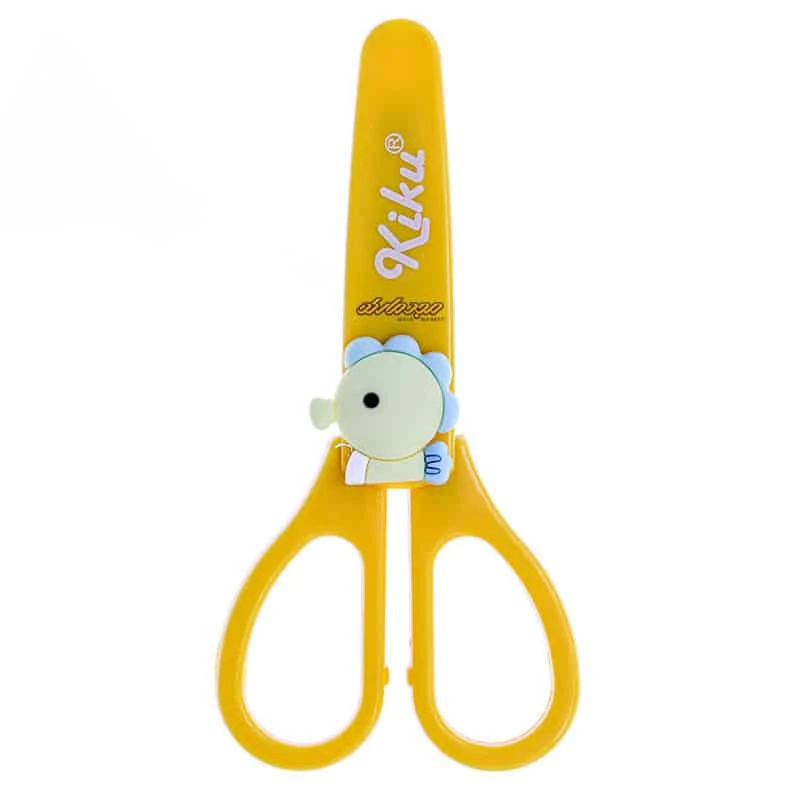 قیچی فانتزی غلاف دار زرد طرح اسب دریایی کیکو کد 371 (4)