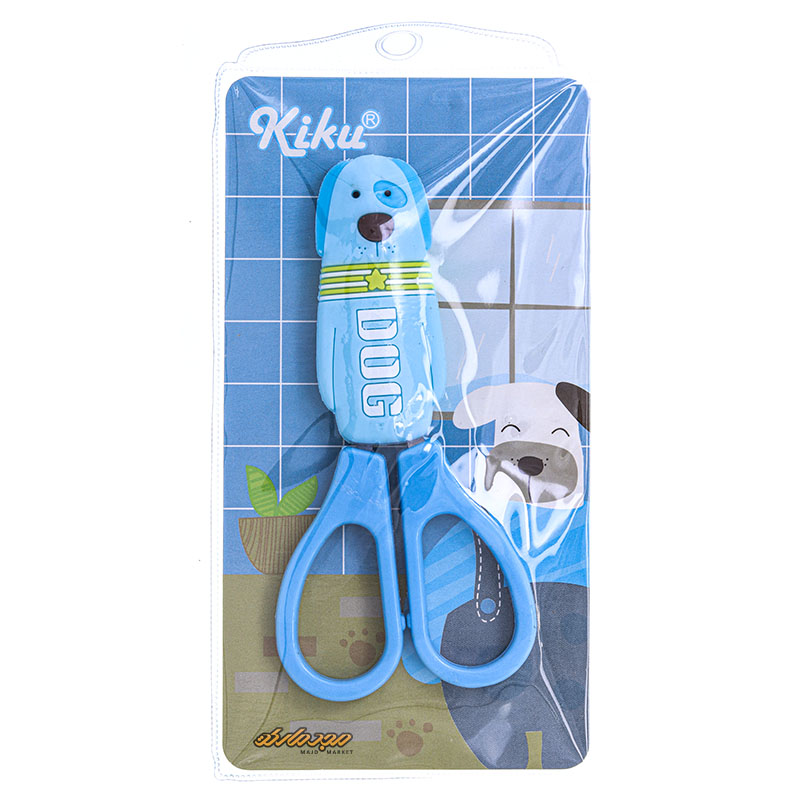 قیچی فانتزی غلاف دار آبی کیکو کد 371 (5)