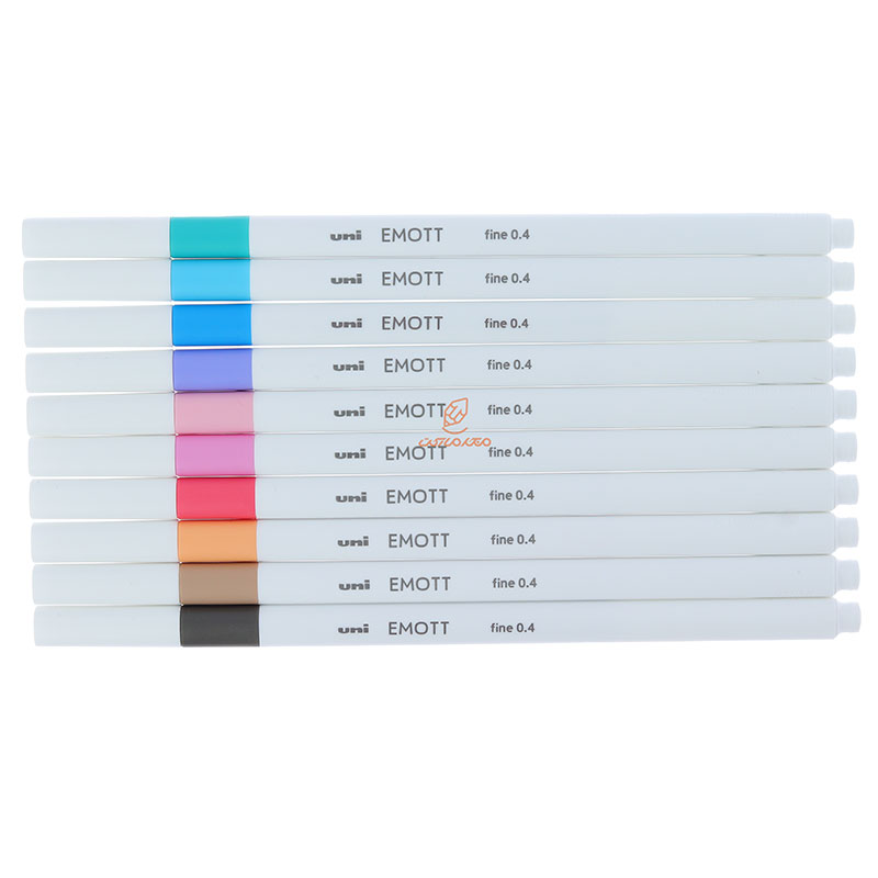 ست روان نویس 10 رنگ ایموت EMOTT - NO.2 یونی UNI (11)