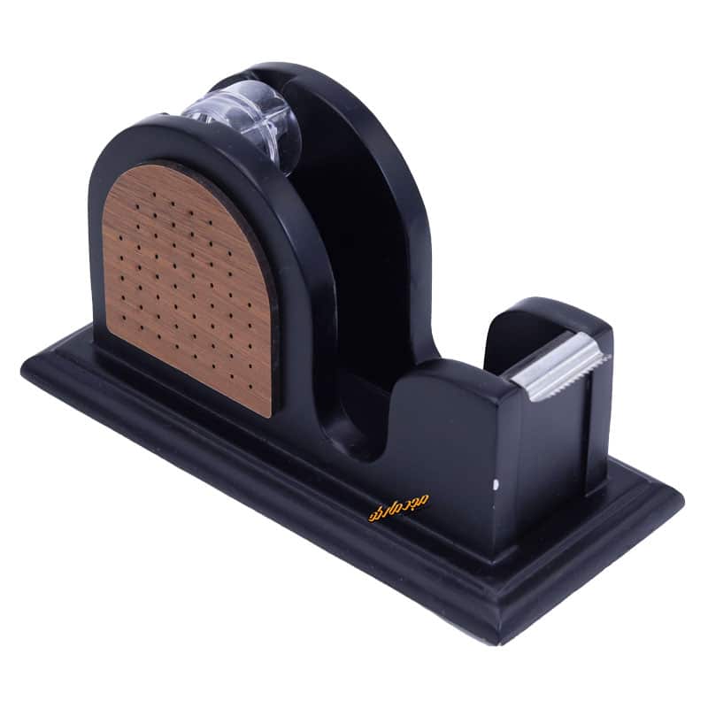 سرویس اداری رومیزی طرح مشبک کد 6 مشکی قهوه ای چرم چوب (2)