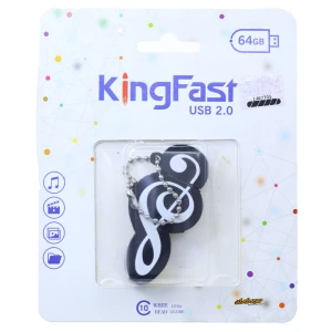 فلش 64 گیگابایت فانتزی طرح نوت موسیقی کینگ فست KING FAST