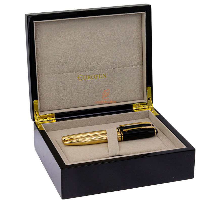 ست خودکار خودنویس نیمه مشکی طلایی یوروپن مدل FORT