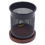 سرویس اداری رومیزی چوب و فلز قهوه ای کد 7 شهاب تحریر (4)