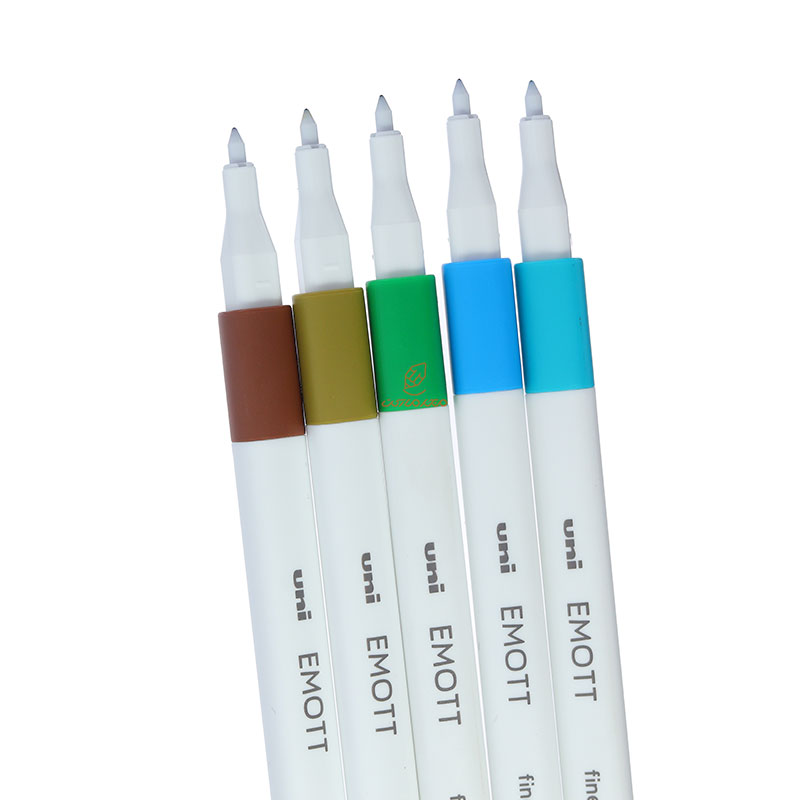 ست روان نویس 5 رنگ ایموت EMOTT - NO.4 یونی UNI (1)