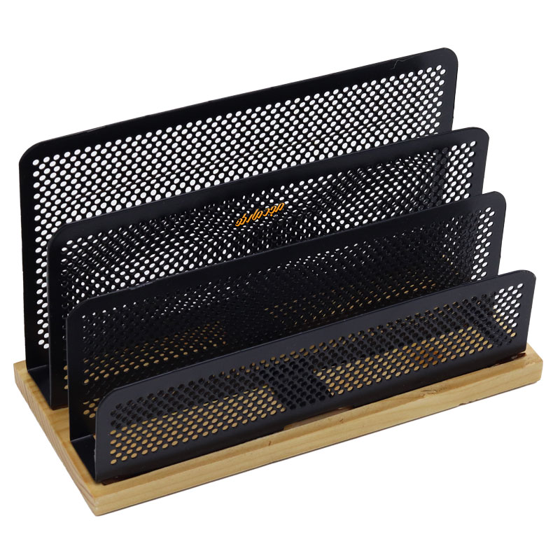 سرویس اداری رومیزی چوب و فلز کرمی کد 8 شهاب تحریر (9)