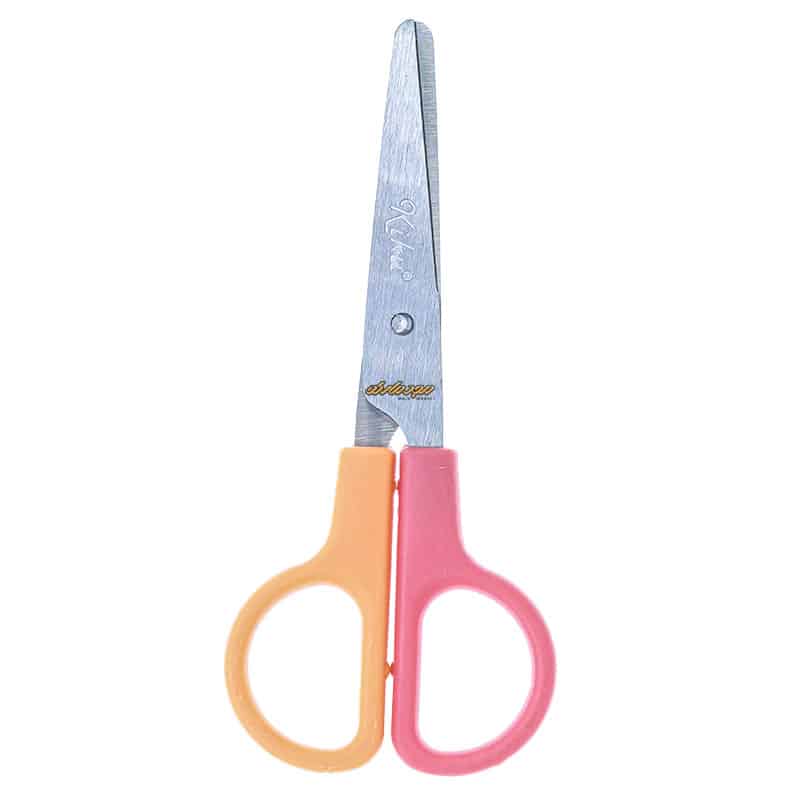 قیچی فانتزی غلاف دار نارنجی طرح خرس کیکو کد 671 (2)