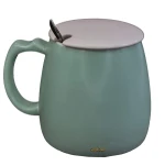 ماگ فانتزی سبز طرح شیر برجسته (3)
