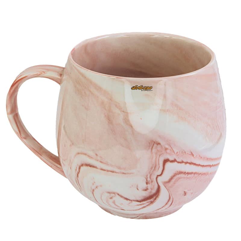 ماگ فانتزی صورتی آبرنگی طرح یونیکورن (2)