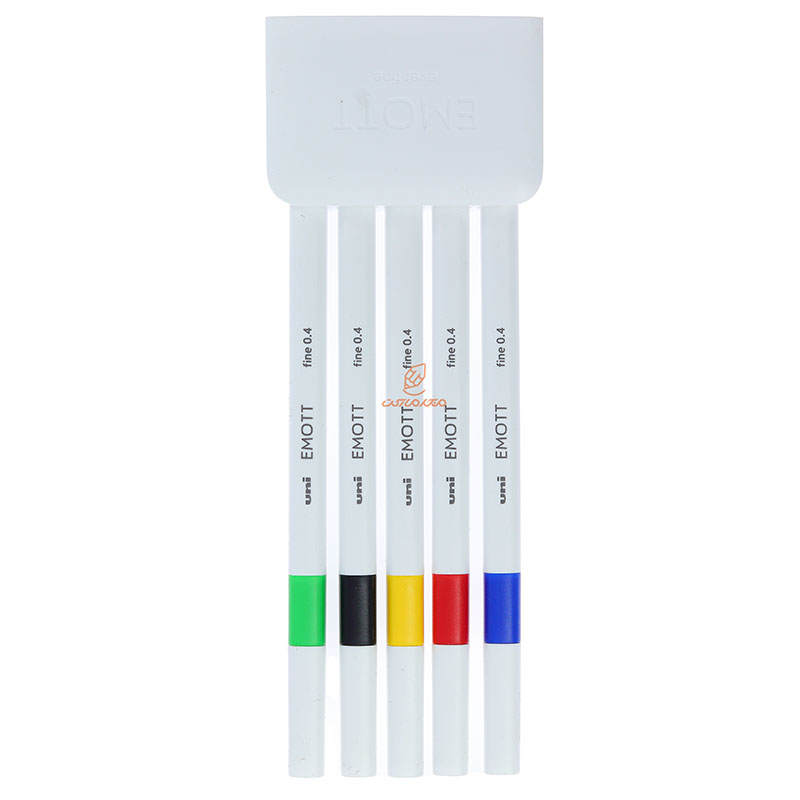 ست روان نویس 5 رنگ ایموت EMOTT - NO.1 یونی UNI (4)