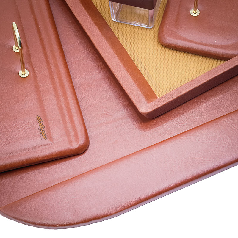 سرویس اداری رومیزی کد 1 عسلی چرم چوب (8)