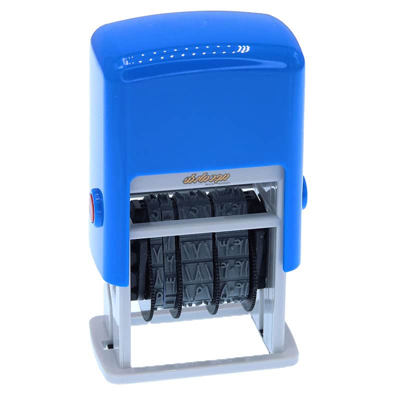 دستگاه مهر تاریخ زن شاینی آبی مدل S-300 (3)