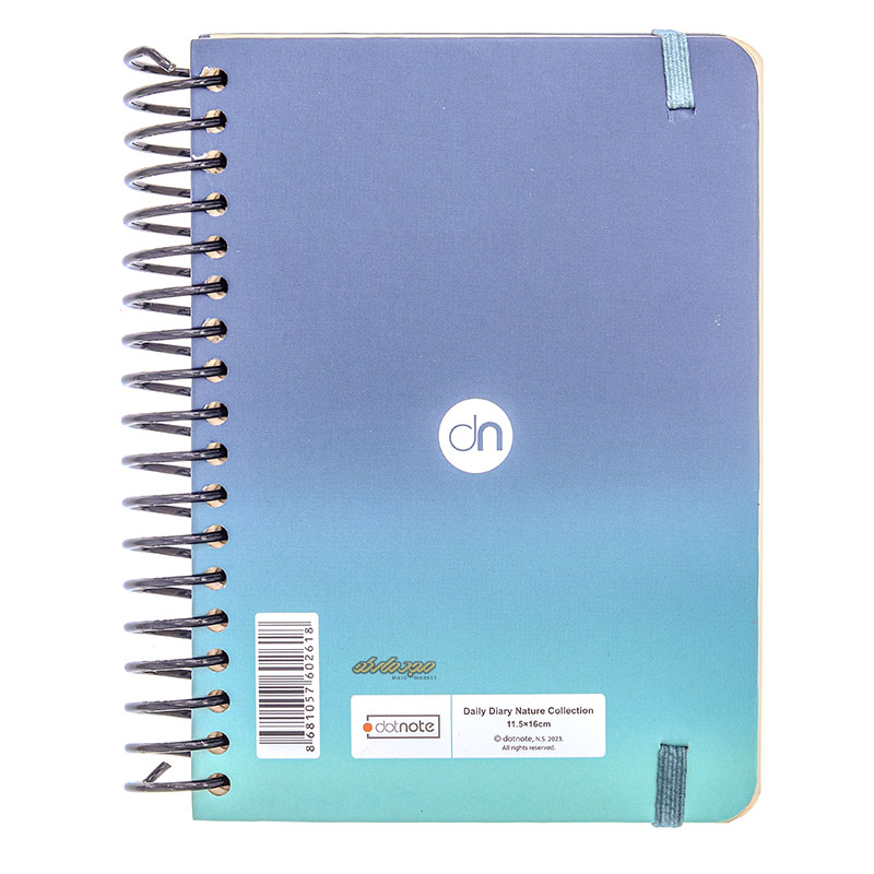 سالنامه 1402 پالتویی طرح طبیعت سرمه ای دات نوت (1)