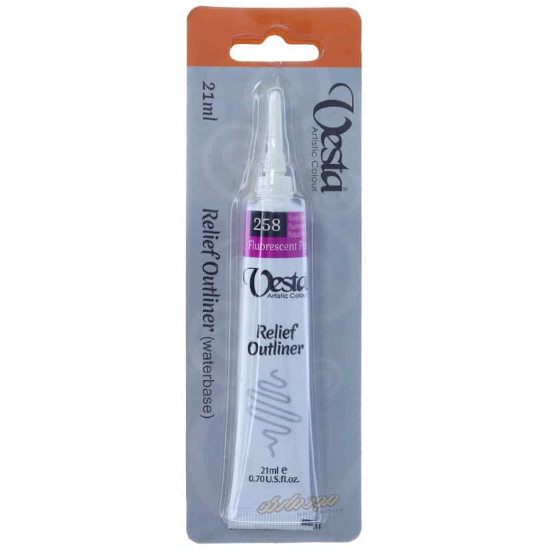 خمیر دورگیر شیشه کد 258 Fluorescent Purple وستا VESTA