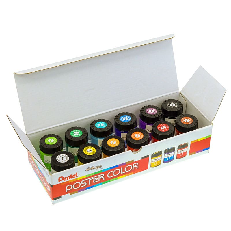 گواش 12 رنگ پنتل (1)