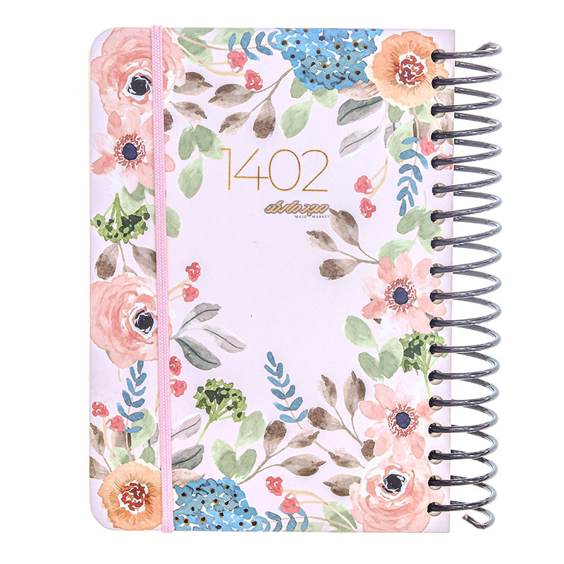 سالنامه 1402 پالتویی طرح طبیعت سفید دات نوت