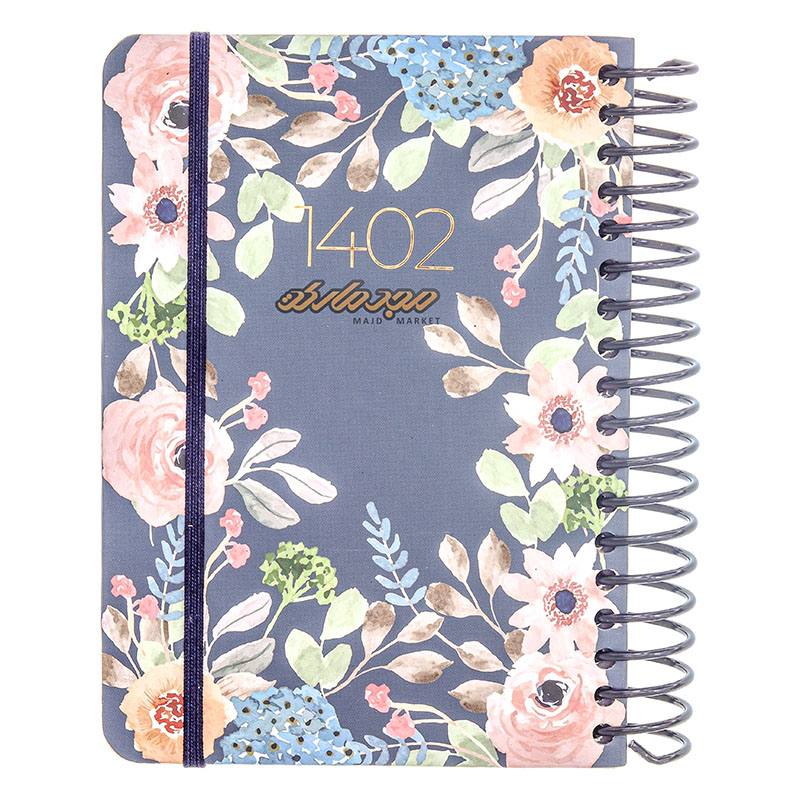 سالنامه 1402 پالتویی طرح طبیعت سرمه ای دات نوت