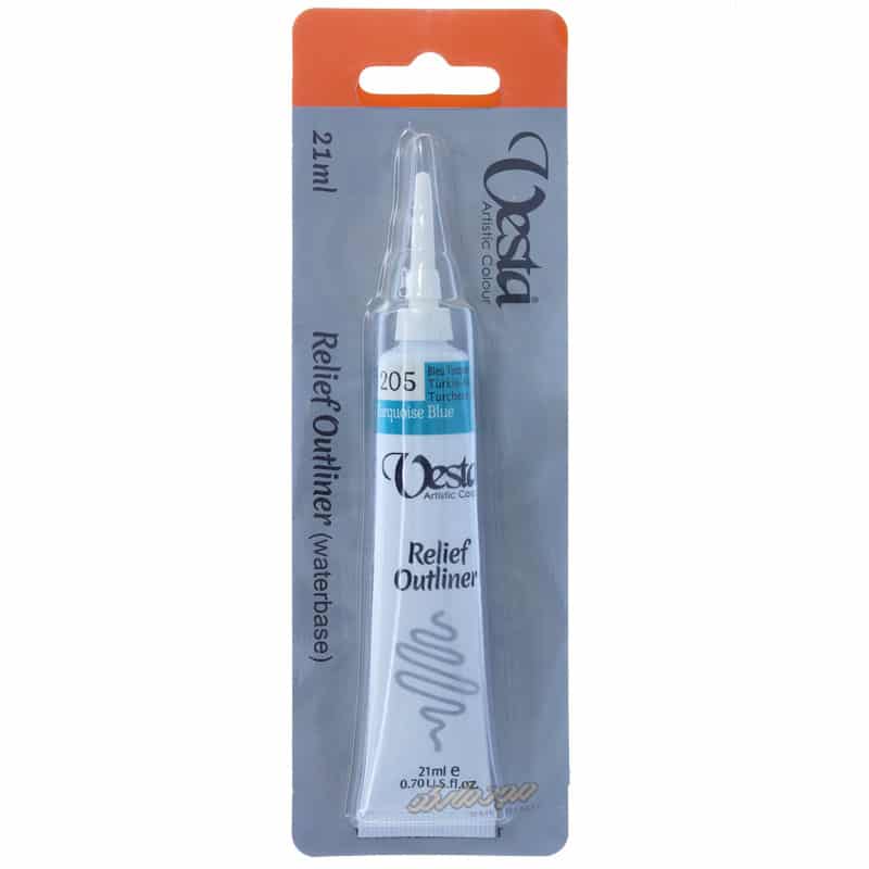 خمیر دورگیر شیشه کد 205 Turquoise Blue وستا VESTA