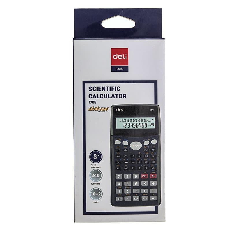 ماشین حساب 12 رقم مهندسی دلی مدل deli 1705 (6)