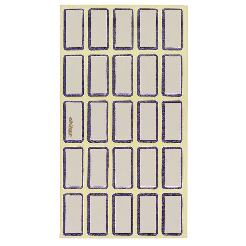 لیبل 24*12 میلی متری دور آبی