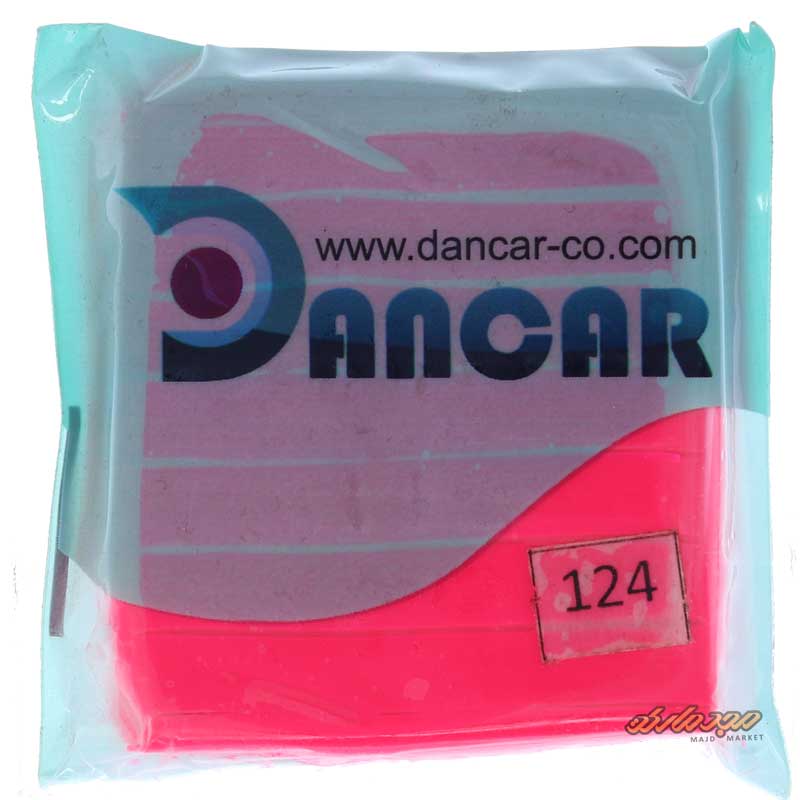 خمیر فیمو پلیمری حرارتی سرخابی کد 124 دانکار