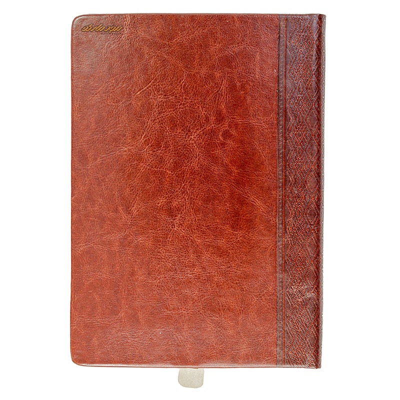 سالنامه (سررسید) 1402 طرح دار قهوه ای تیره ترمو ایلیا 232