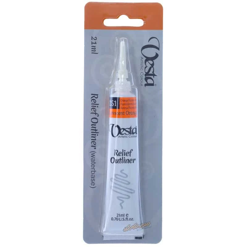خمیر دورگیر شیشه کد 251 Fluorescent Orange وستا
