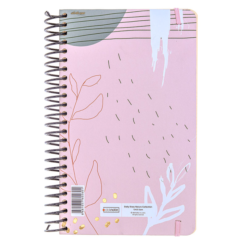 سالنامه 1402 اروپایی طرح صورتی آبرنگی دات نوت (1)