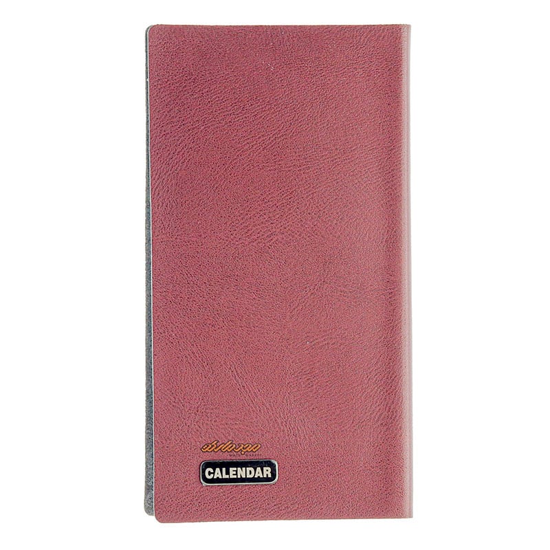 تقویم جیبی 1402 زرشکی جلد نرم کلیپس Clips