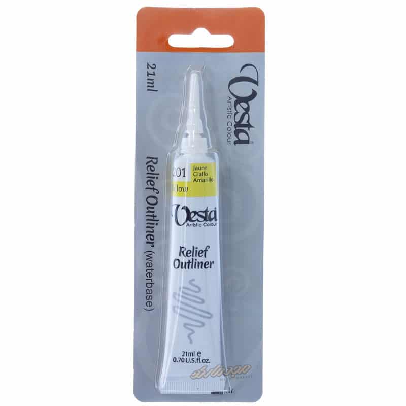 خمیر دورگیر شیشه کد 201 Yellow وستا