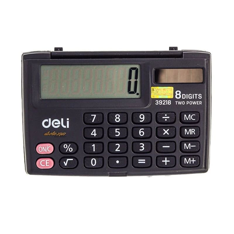 ماشین حساب 8 رقم جیبی دلی مدل deli 39218 (2)
