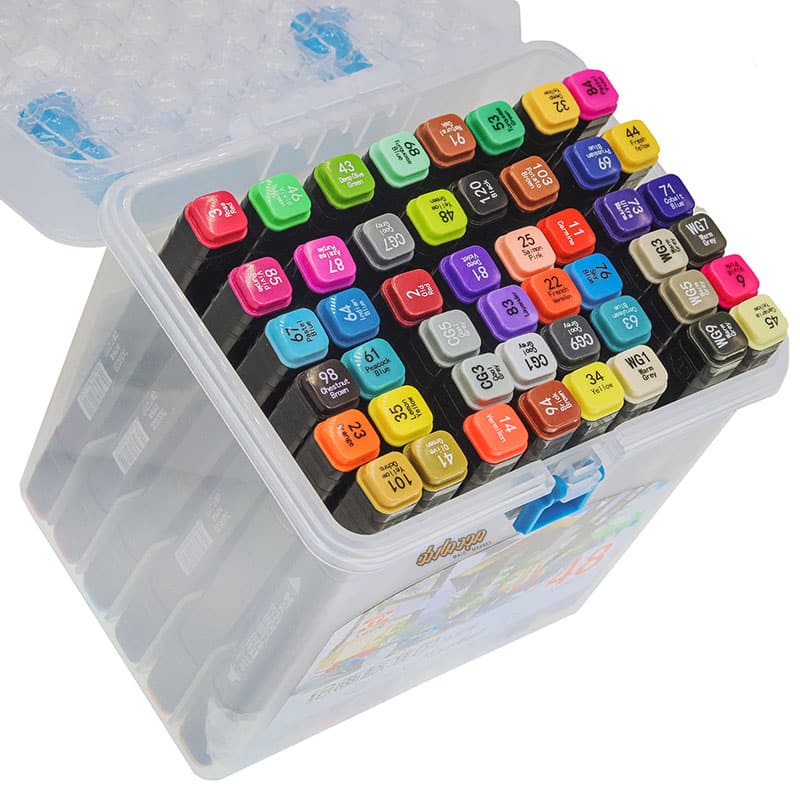 ماژیک راندو 48 رنگ 2 سر نیو تاچ TK83020 (1)