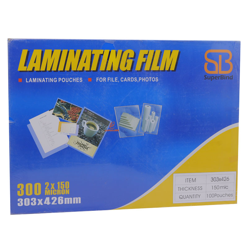 شیت پرس(طلق لمینیت) A3 شفاف 150 میکرون سوپر بیند