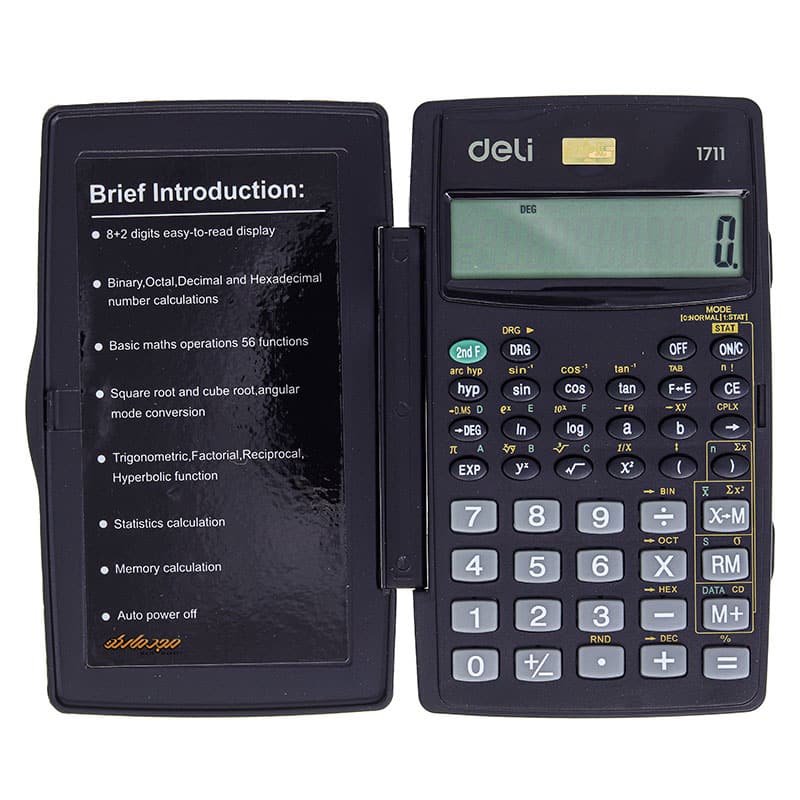 ماشین حساب 10 رقم مهندسی دلی مدل deli 1711