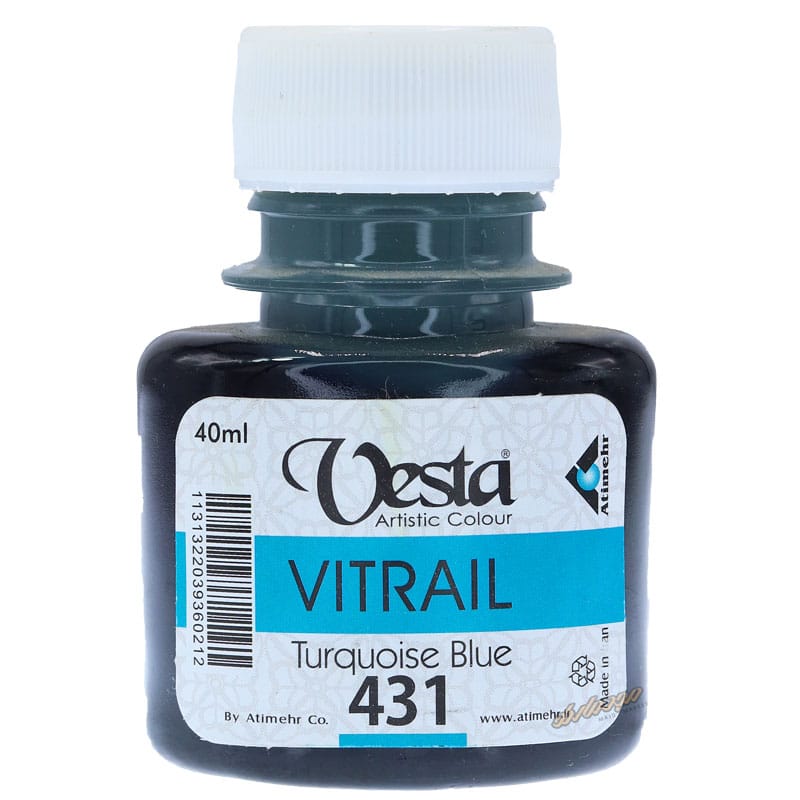رنگ ویترای کد 431 Turquoise Blue وستا