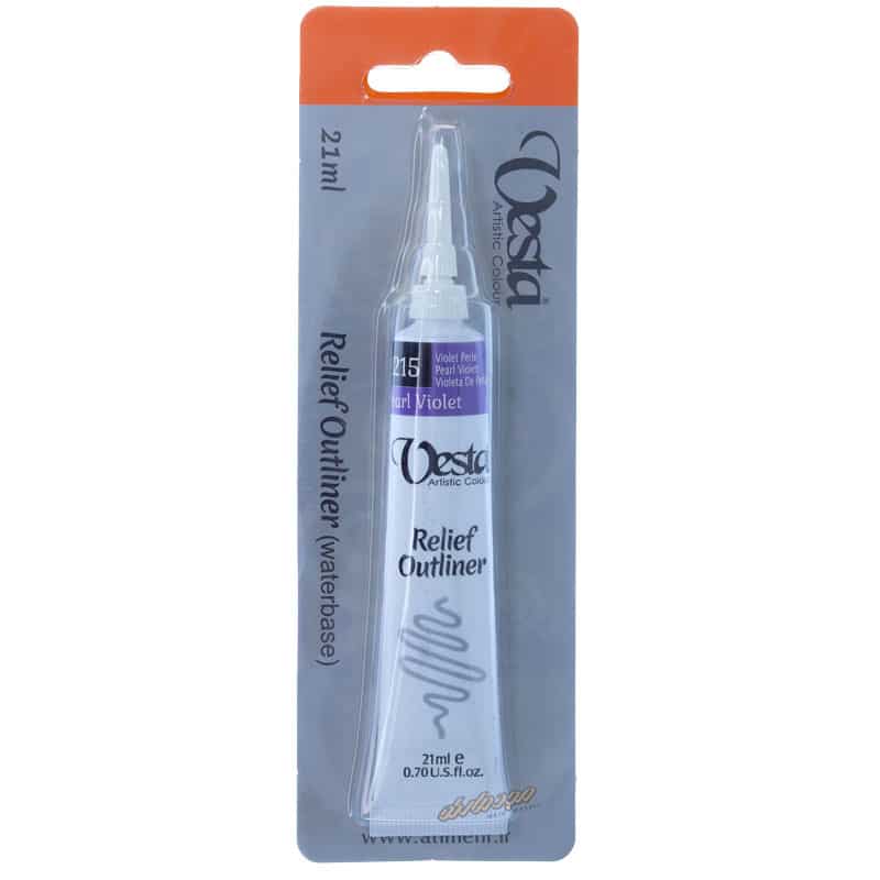 خمیر دورگیر شیشه کد 215 Pearl Violet وستا VESTA