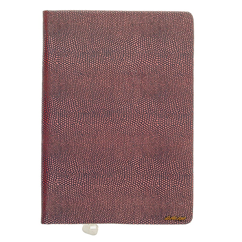 سالنامه (سررسید) 1402 زرشکی طرح پوست ماری ایلیا 234 (2)